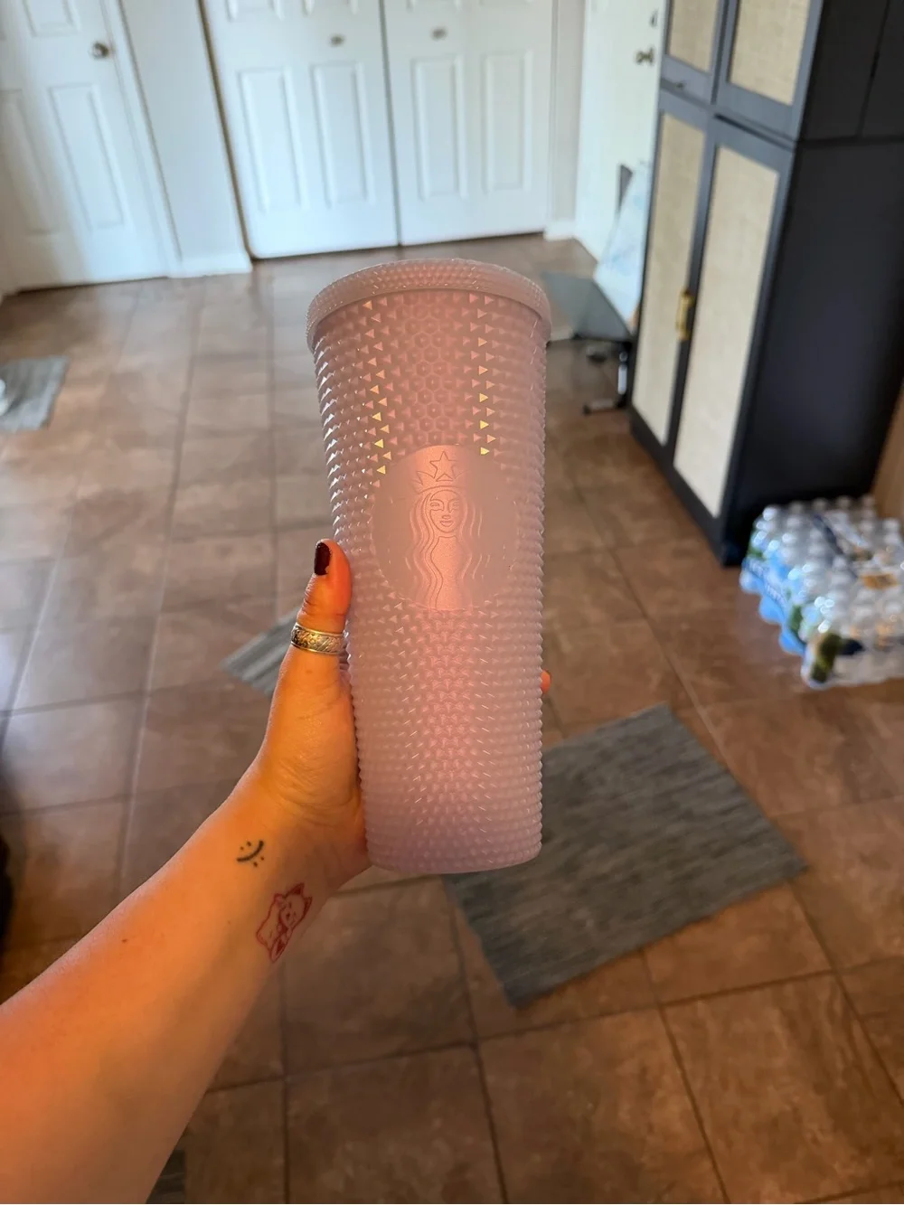 Starbucks Iridescent Teal, Purple & White Reusable Tumblers Set
